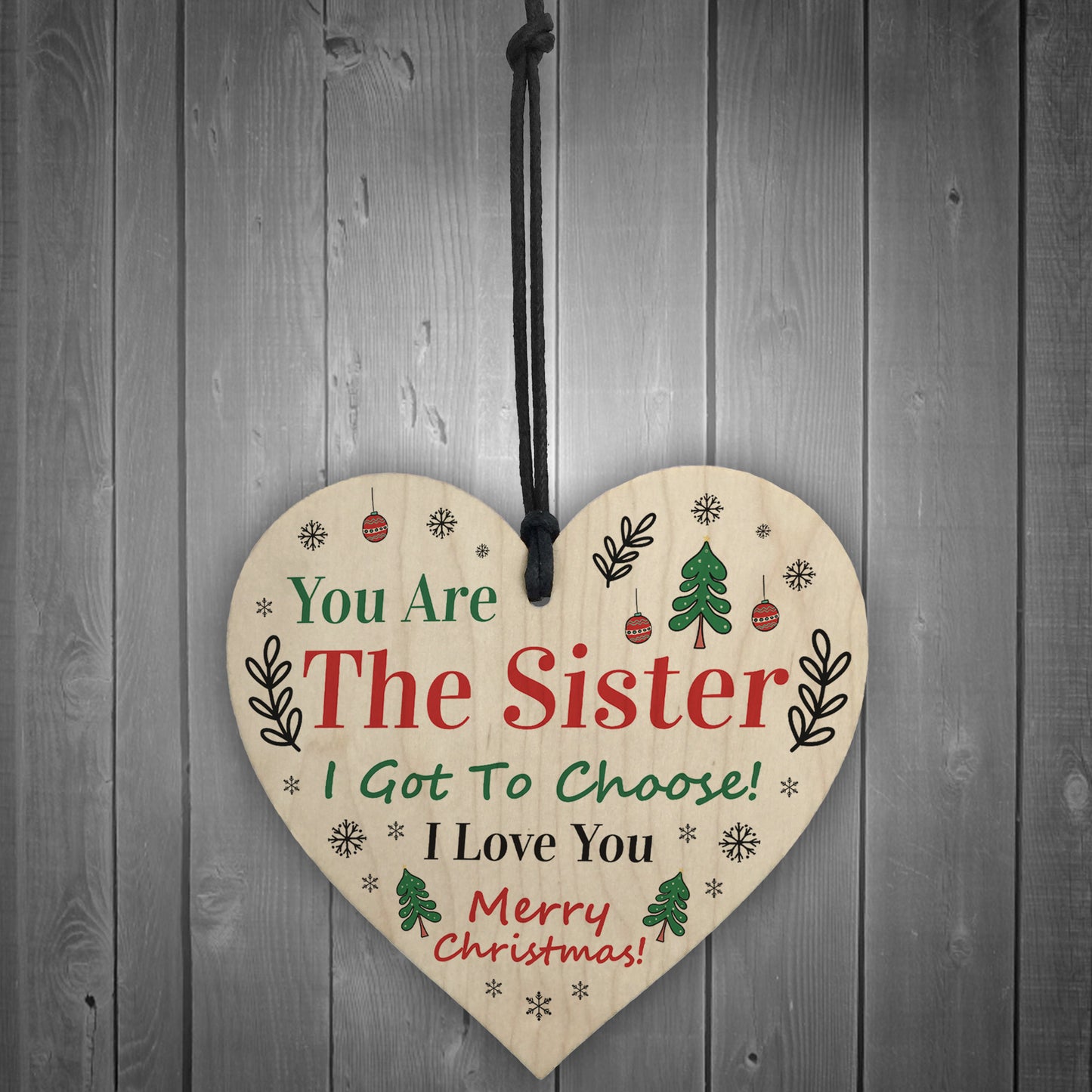 Sister I Got To Choose Plaque Best Friend Christmas Gift