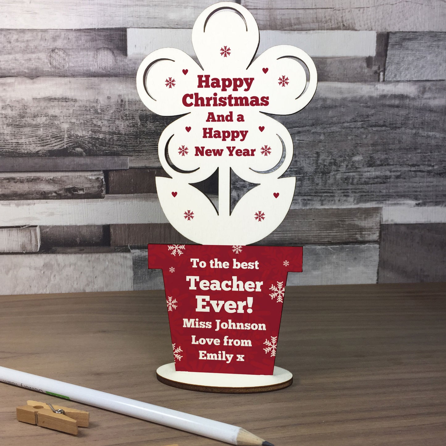 Happy Christmas Teacher Gift Flower Gift For Teacher Assistant