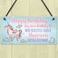 Happy Birthday Novelty Beautiful Unicorn Friendship Bestie Gift