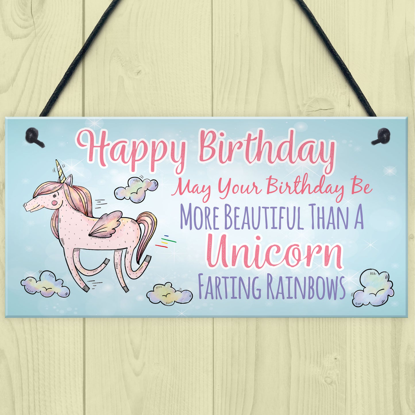 Happy Birthday Novelty Beautiful Unicorn Friendship Bestie Gift