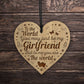 Gift For Girlfriend Engraved Heart Girlfriend Birthday Gift Card