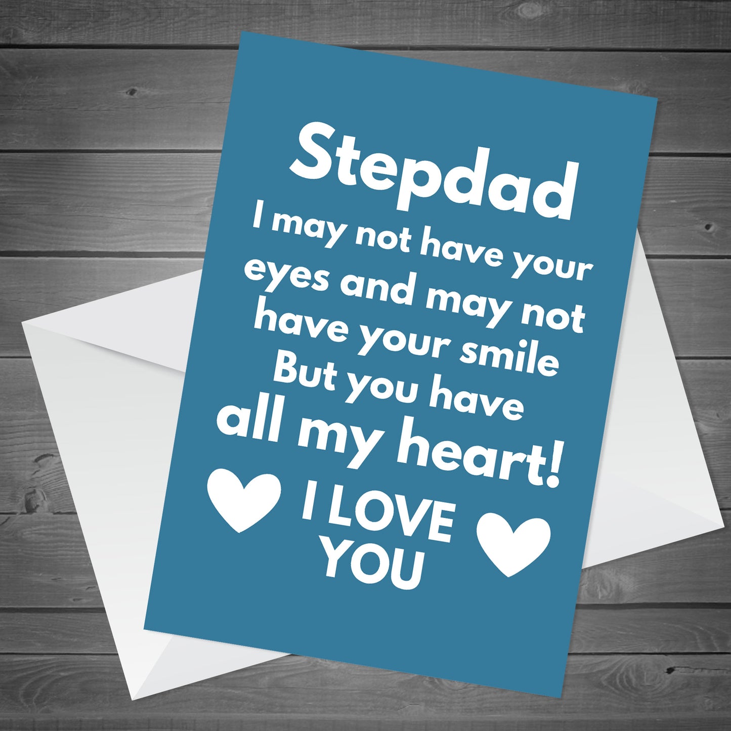 Stepdad Fathers Day Birthday Card Novelty Greetings Card