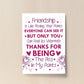 Best Friend Print Friendship Gift Funny Thank You Gift Novelty