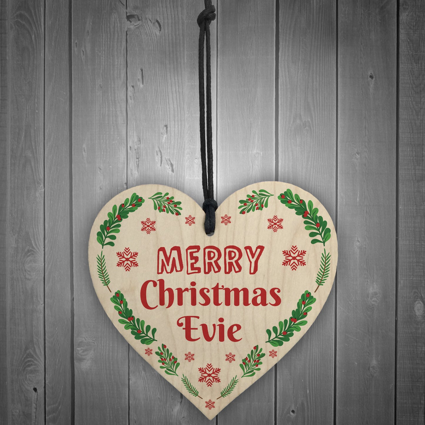 Personalised Christmas Bauble For Daughter Son Heart Decoration