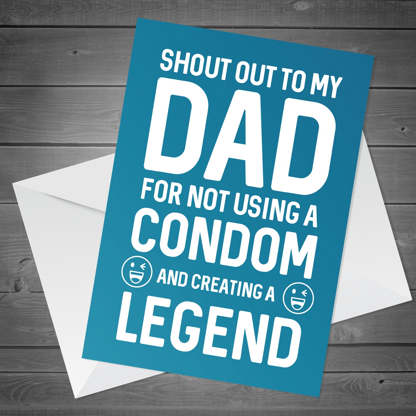 FUNNY Rude Birthday Fathers Day Card For Dad From Daughter Son