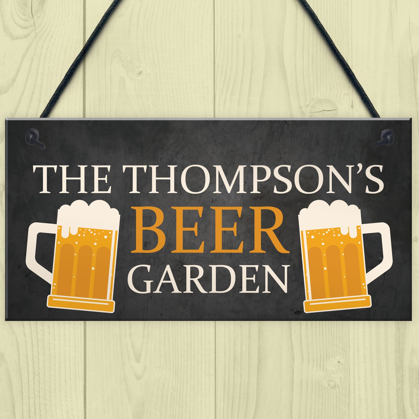 BEER GARDEN Sign For Man Cave Pub Bar Personalised Gift