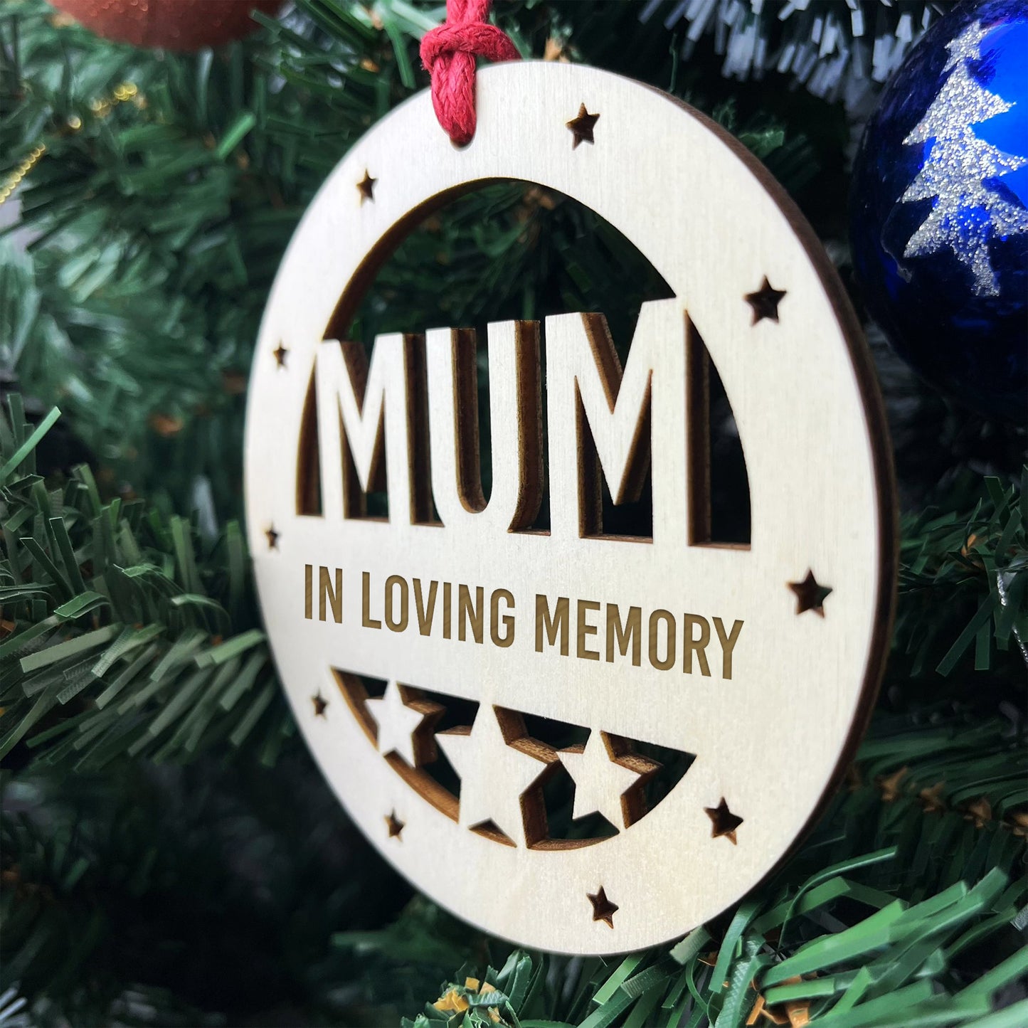 Mum Memorial Christmas Tree Bauble Rememberance Decoration