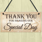 Thank You Sharing Our Special Day Hanging Wedding Plaque Gift