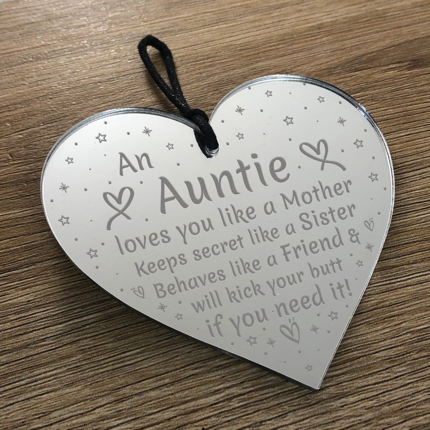 Auntie Plaque Heart Auntie Birthday Christmas Gift From Niece