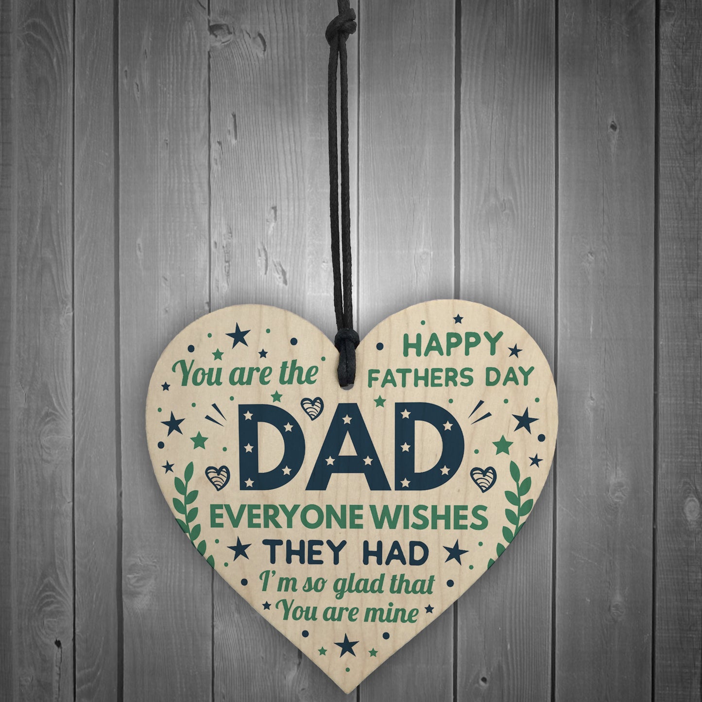 Fathers Day Gift For Dad Funny Dad Card From Daughter Son Heart
