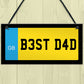 Best Dad Gift Number Plate Sign Dad Gift For Birthday Christmas