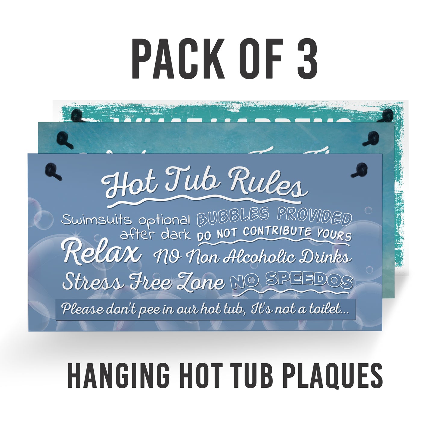 Hot Tub Signs For Outside 3 Pack Of Hot Tub Sign Garden Plaque