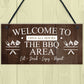 The BBQ Area Hanging Outdoor Garden Barbecue Gift Barbecuing Pit
