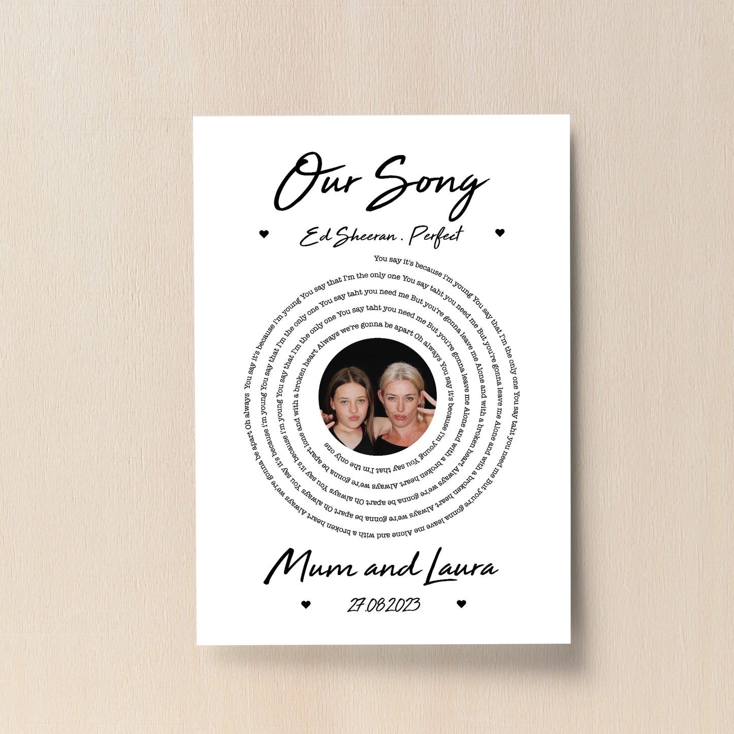 Gift For Mum Mothers Day Gift Print Personalised Gift For Mum
