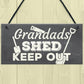 Grandads Shed Workshop Garage Hanging Garden Plaque Gifts