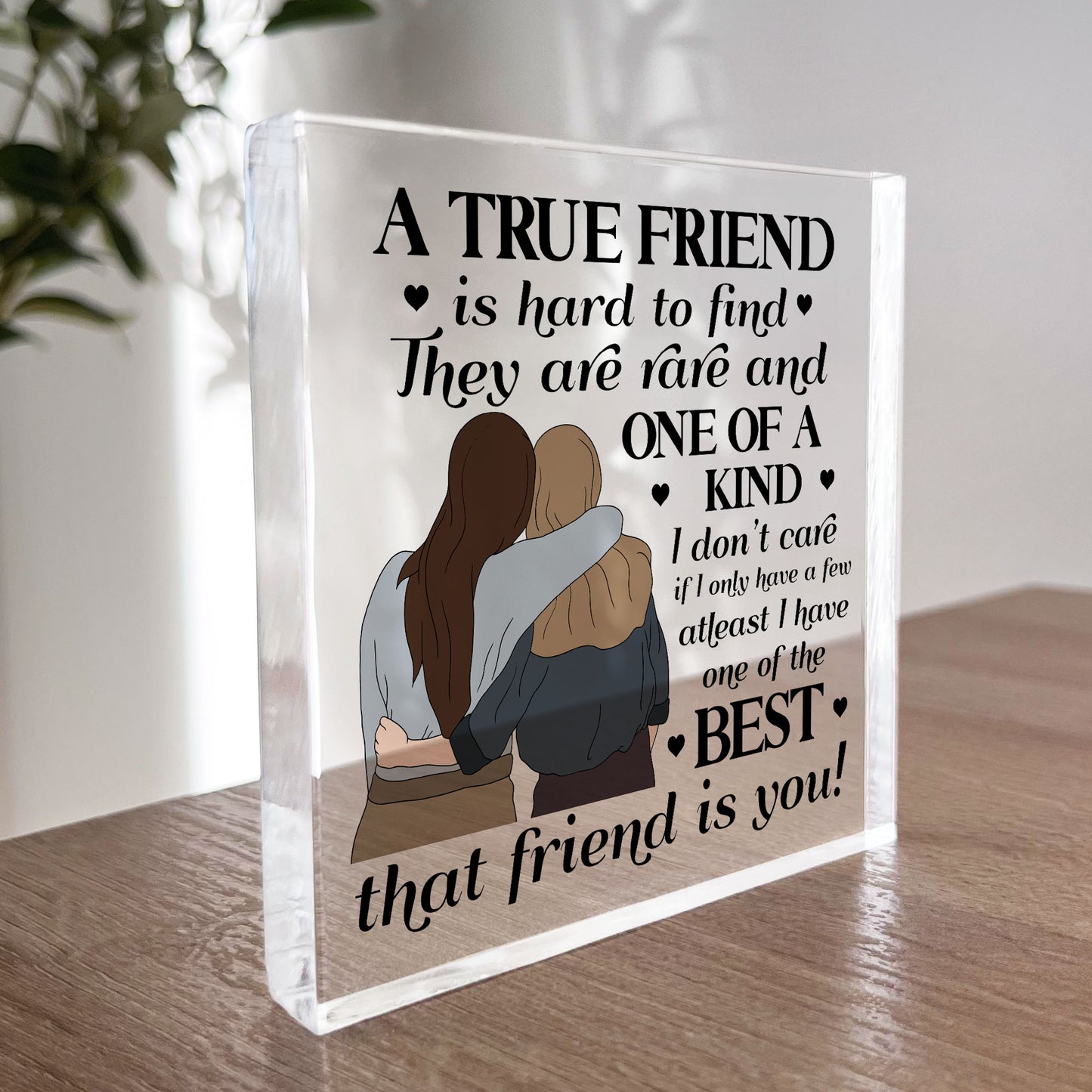 Gift For Best Friend TRUE FRIEND Gift Plaque Friendship Sign