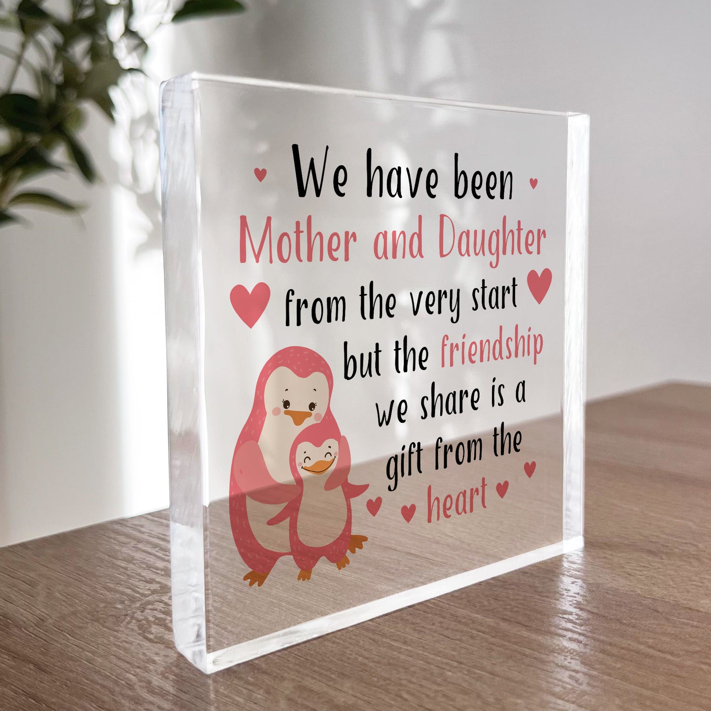 Mother and Daughter Plaque Mum Daughter Gift Christmas Birthday