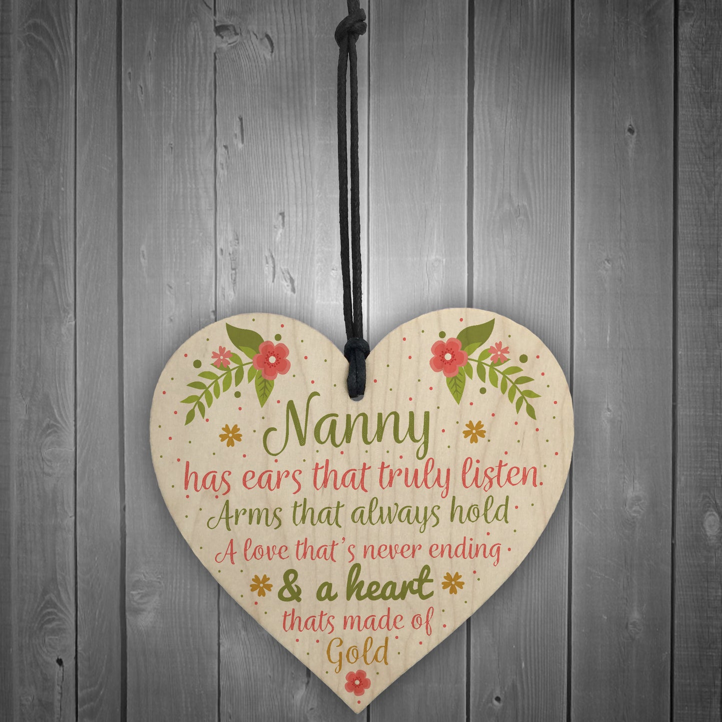 Nan Birthday Gifts Nanny Gran Grandma Grandad GIFT Heart Sign