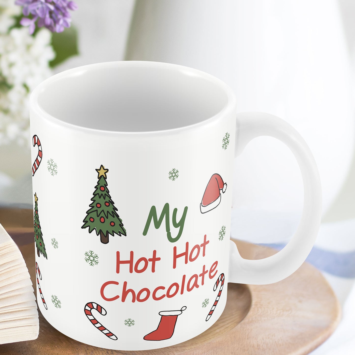 My Hot Hot Chocolate Funny Christmas Mug Gift For MUM DAD NAN