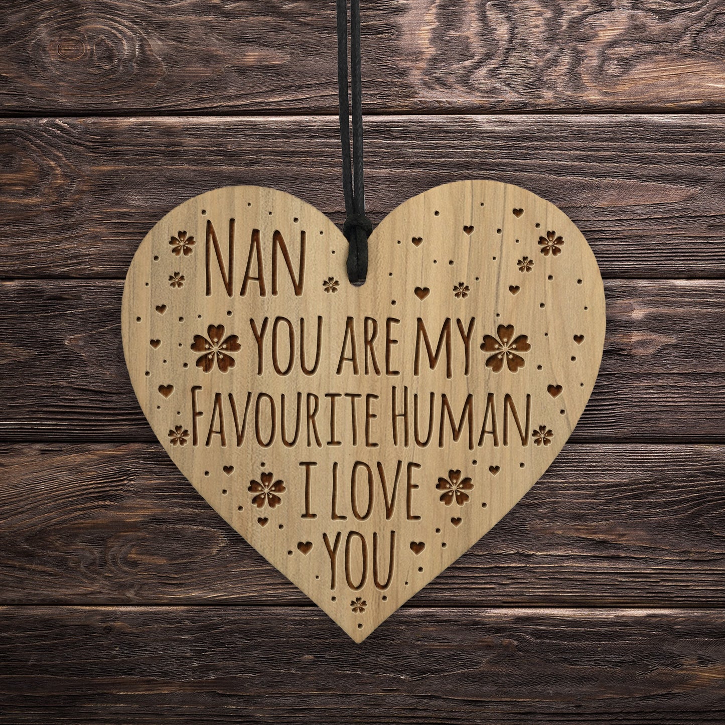 Nan Gift Birthday Christmas NAN PLAQUE Engraved Heart Gift