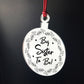 Big Sister To Be Hanging Christmas Tree Bauble Gift New Baby
