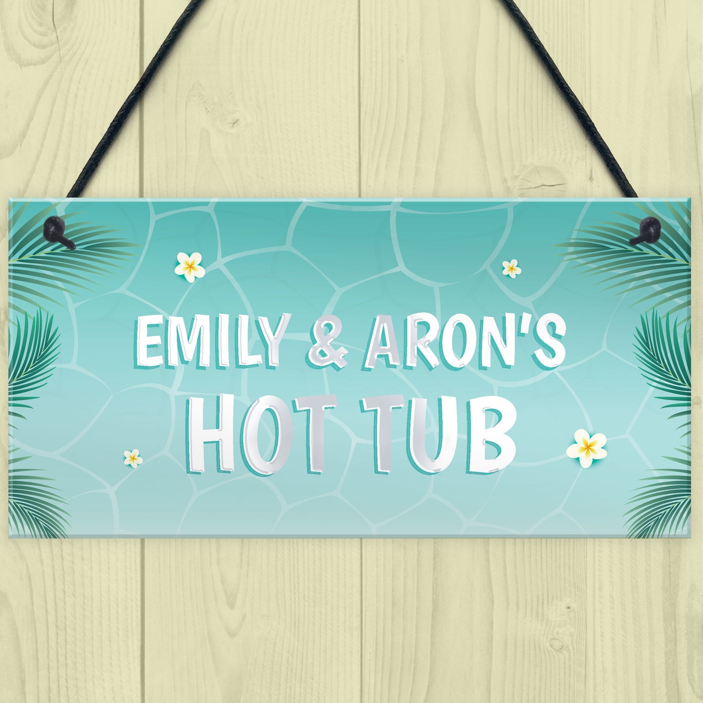 Personalised Hot Tub Sign And Plaque Garden Shed Wall Sign Decor