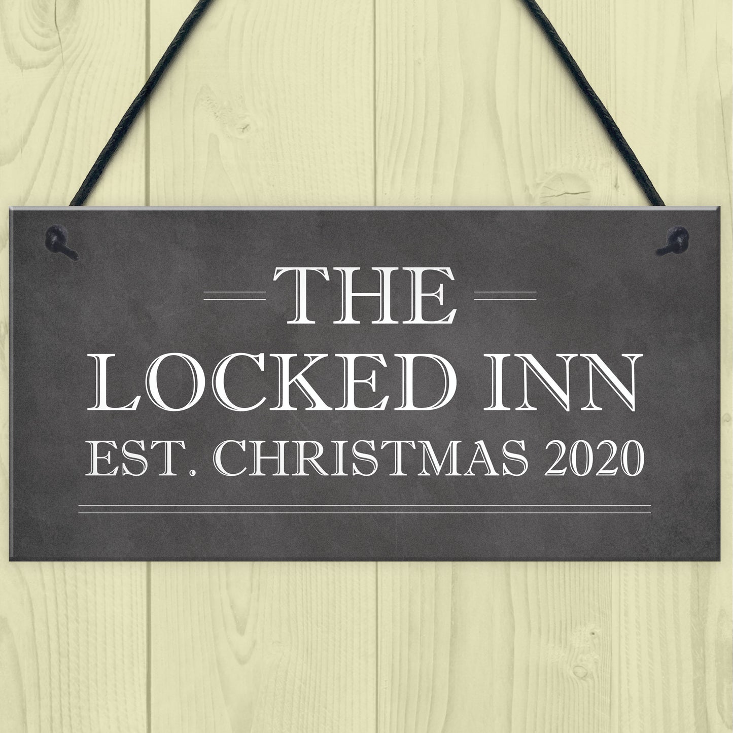 Personalised Christmas Bar Sign Novelty Lockdown Gifts Bar Signs