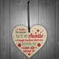 Auntie Gifts For Christmas Aunt Aunty Gifts Birthday Wood Sign