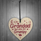 Funny Gift For Grandad Wooden Heart Sign Birthday Christmas Gift