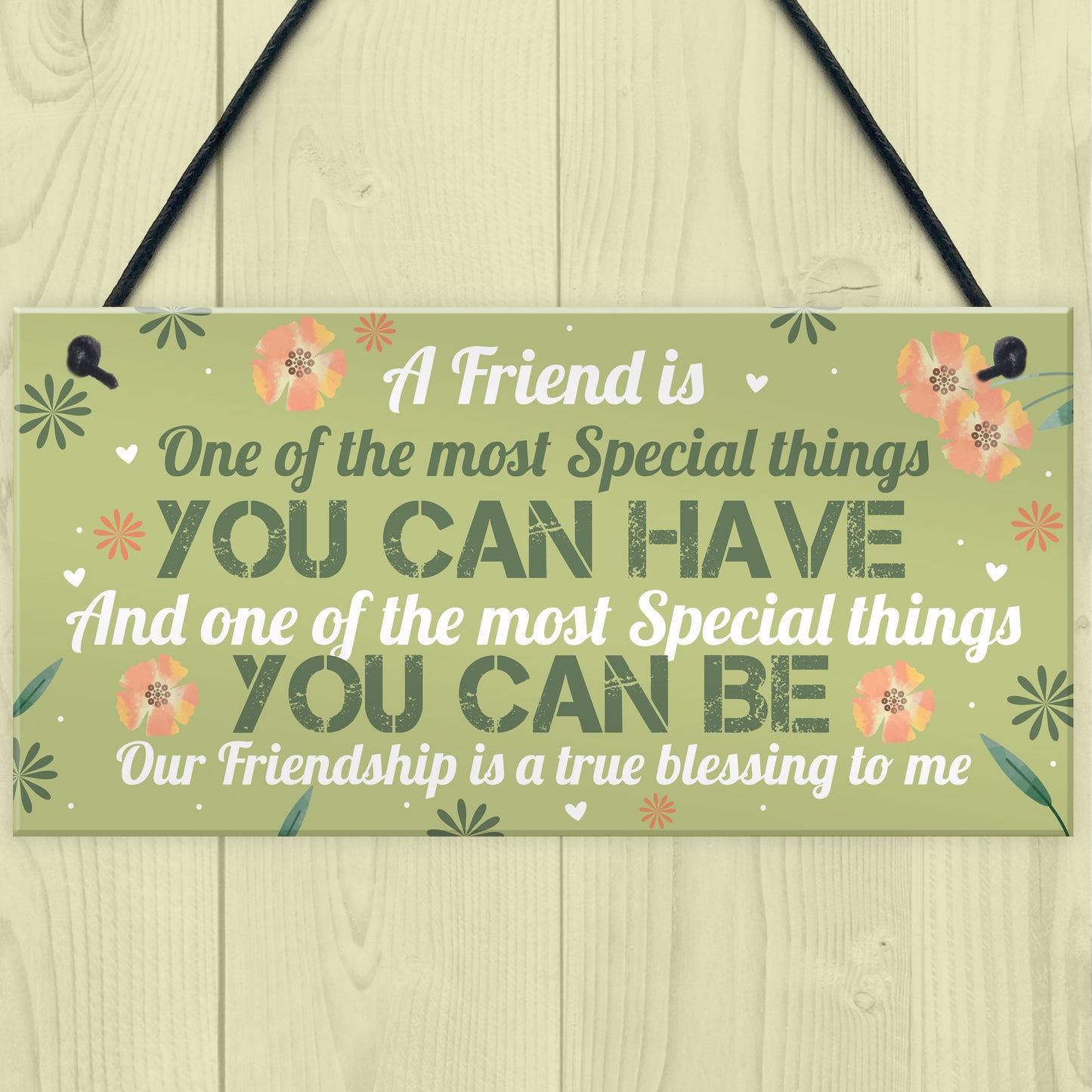 Special Thankyou Gift Friendship Plaque Love Sign Birthday Gift