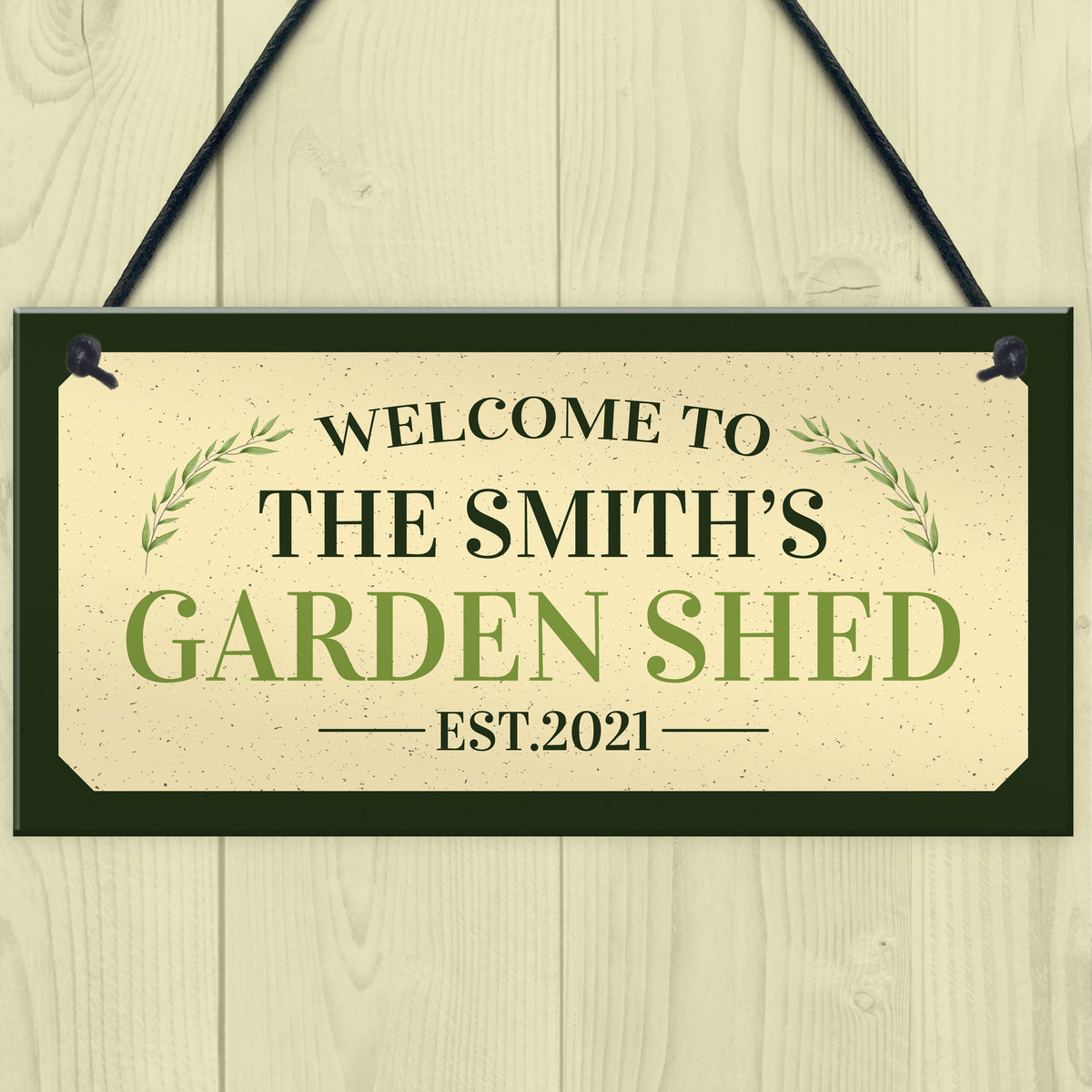 Personalised Sign For Garden Shed Novelty Garden Home Decor