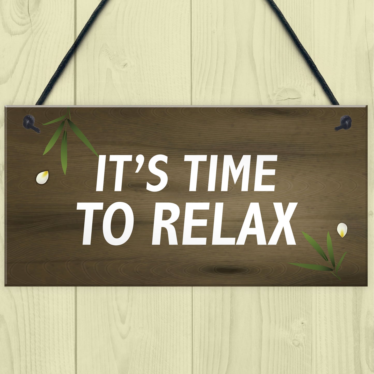 Garden Sign For Outdoor Time To Relax Novelty Hot Tub Sign Funny
