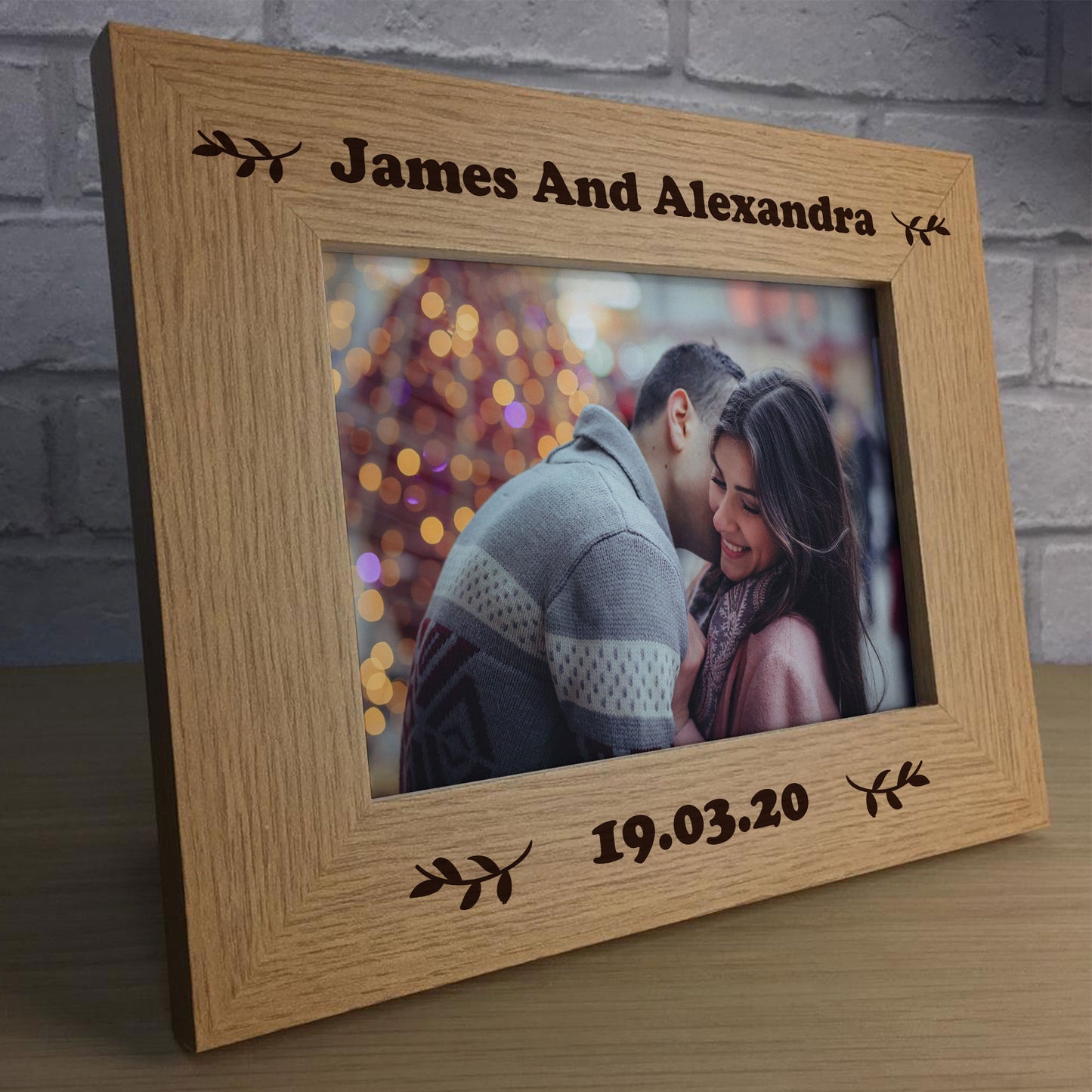 PERSONALISED Photo Frame For Couple Anniversary Christmas Gift