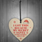 Secret Santa Gift Idea For Him Her Wood Heart Men Women
