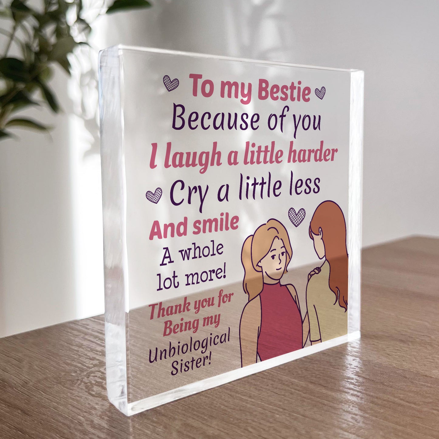 bestie plaque gift for best friend friendship gift for her