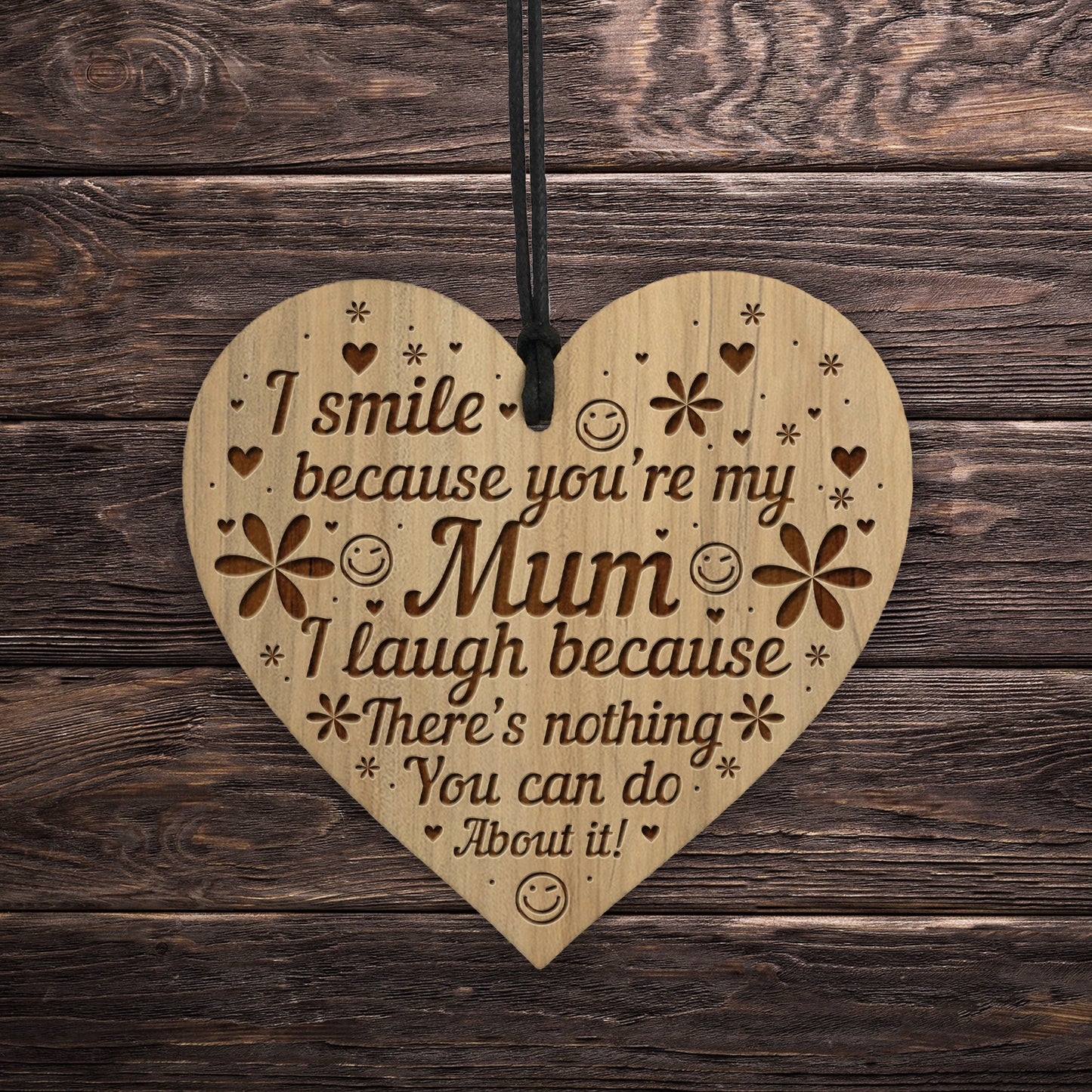 Funny Mum Gift Birthday Christmas Engraved Heart Mum Gifts