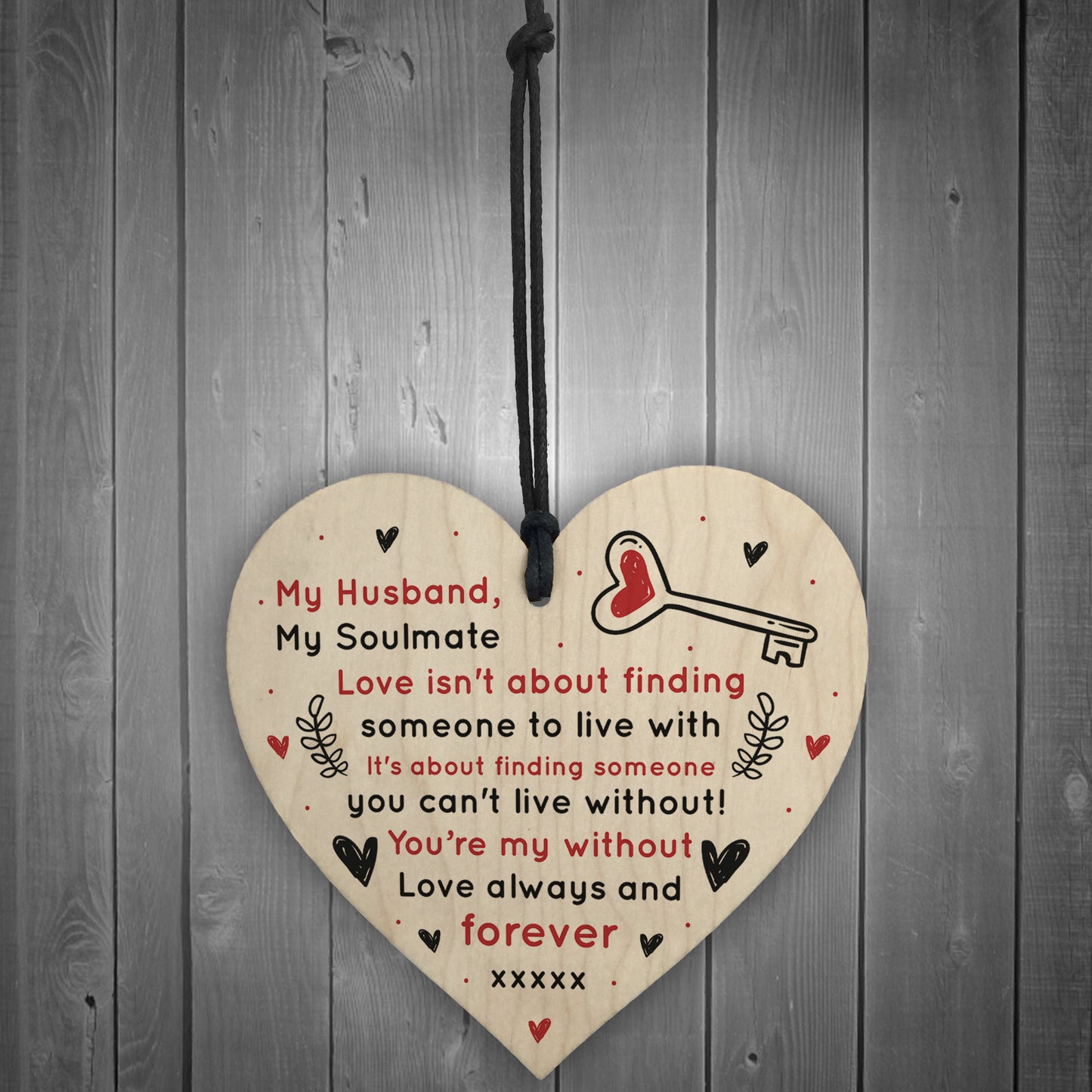 Soulmate Gift For Husband Heart Anniversary Gift For Husband