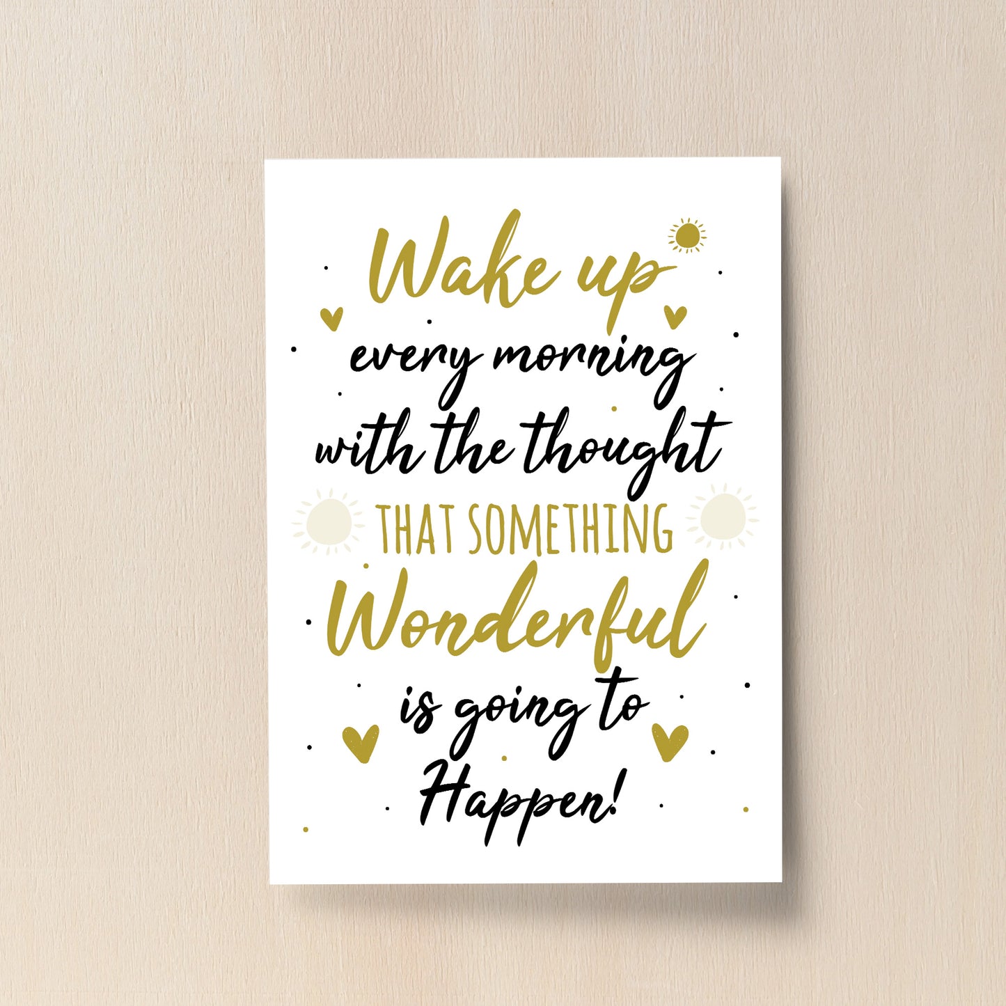 Inspirational Motivational Positive Quote Print Birthday Friends