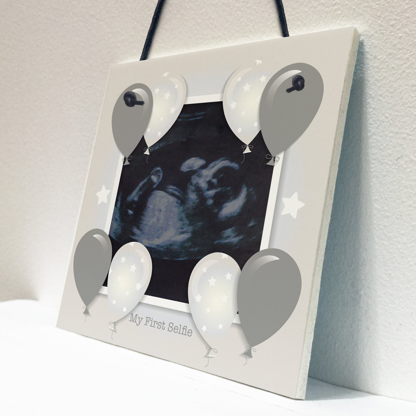 Baby Gift Square Ultrasound MY FIRST SELFIE Newborn Daughter Son