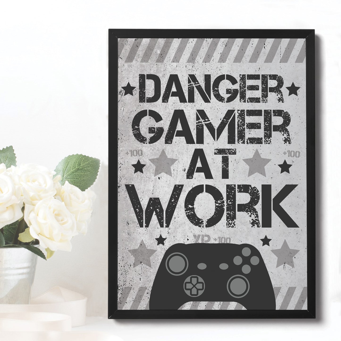 Funny Gamer Gift Boys Bedroom Sign Games Room Gaming Print