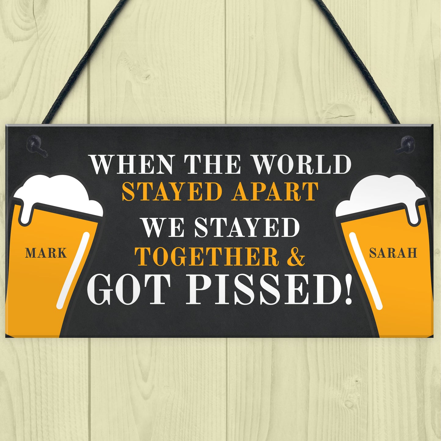 Funny Bar Sign For Garden Home Bar Shed Man Cave Lockdown Gift