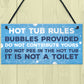 Hot Tub Rules Funny Signs And Plaques Garden Decor Garden Shed