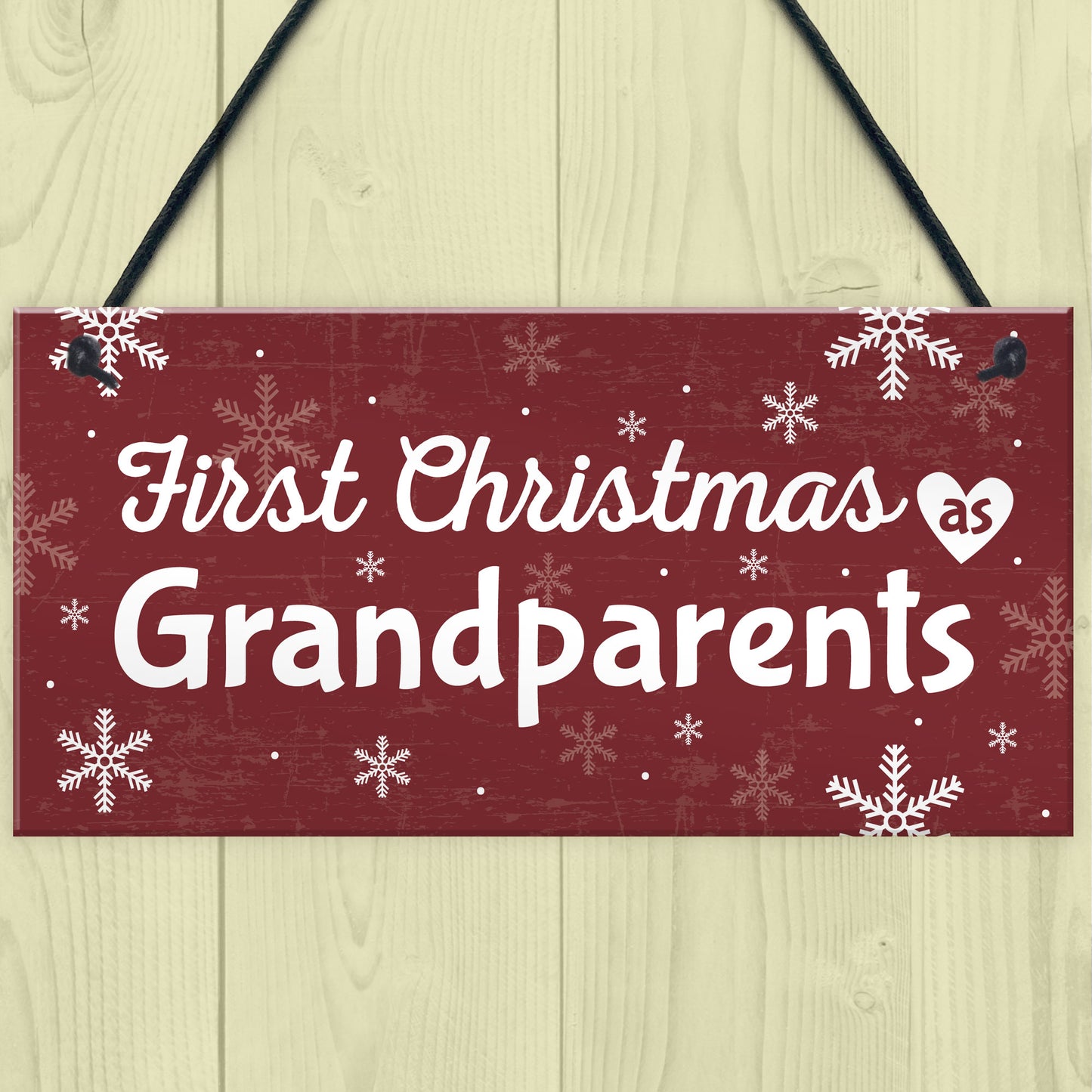 First 1st Christmas As Grandparents Plaque Xmas Gift For NAN