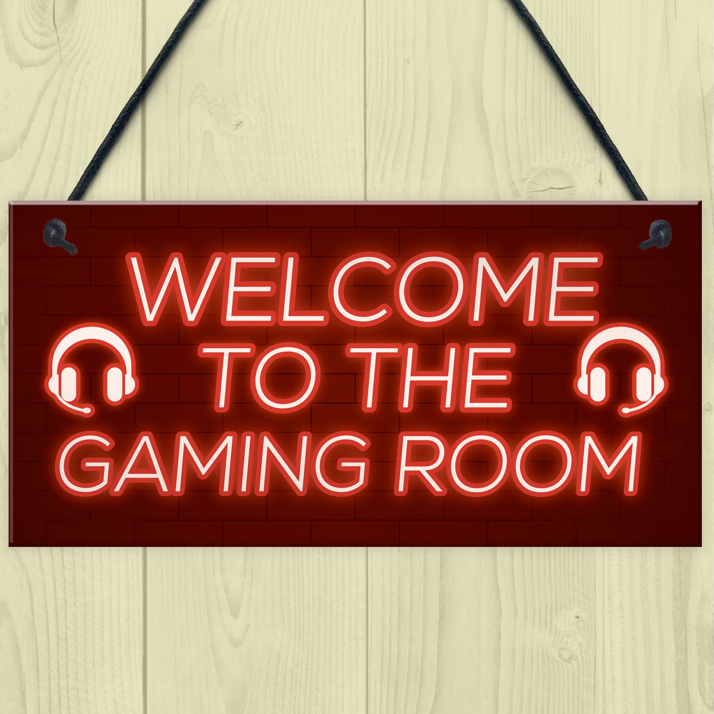 Gaming Room Sign Welcome Sign For Man Cave Boys Bedroom Gift