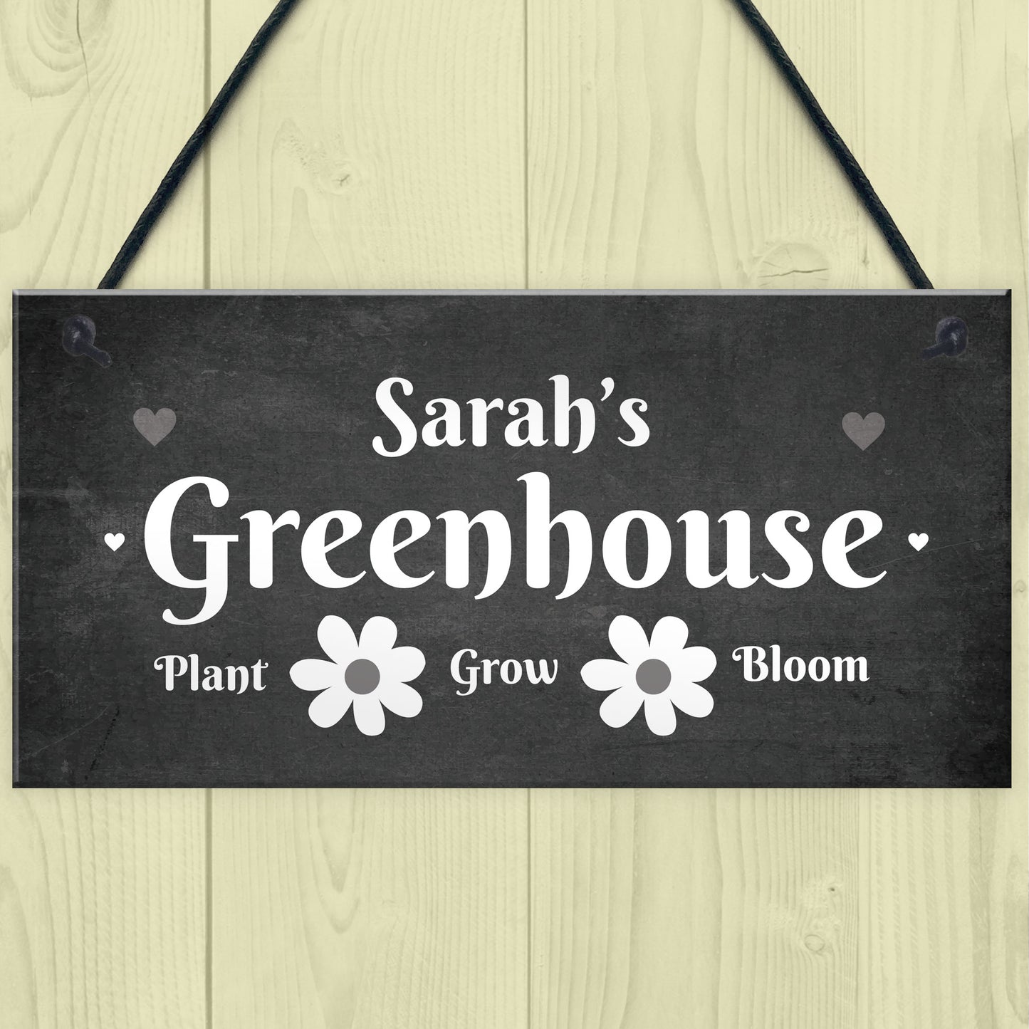 Personalised Sign For Greenhouse Garden Shed Allotment Vegetable