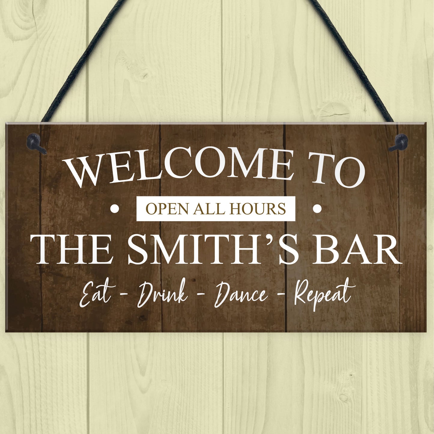 Vintage Home Bar Man Cave Garage Shed Sign Personaised Beer