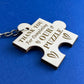 Anniversary Wood Engraved Keyring Gift For Boyfriend Girlfriend