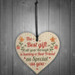Best Friend Friendship Plaque Thank You Gift Wood Heart Keepsake
