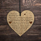 Boyfriend Girlfriend Gift Poem Engraved Heart Husband Wife