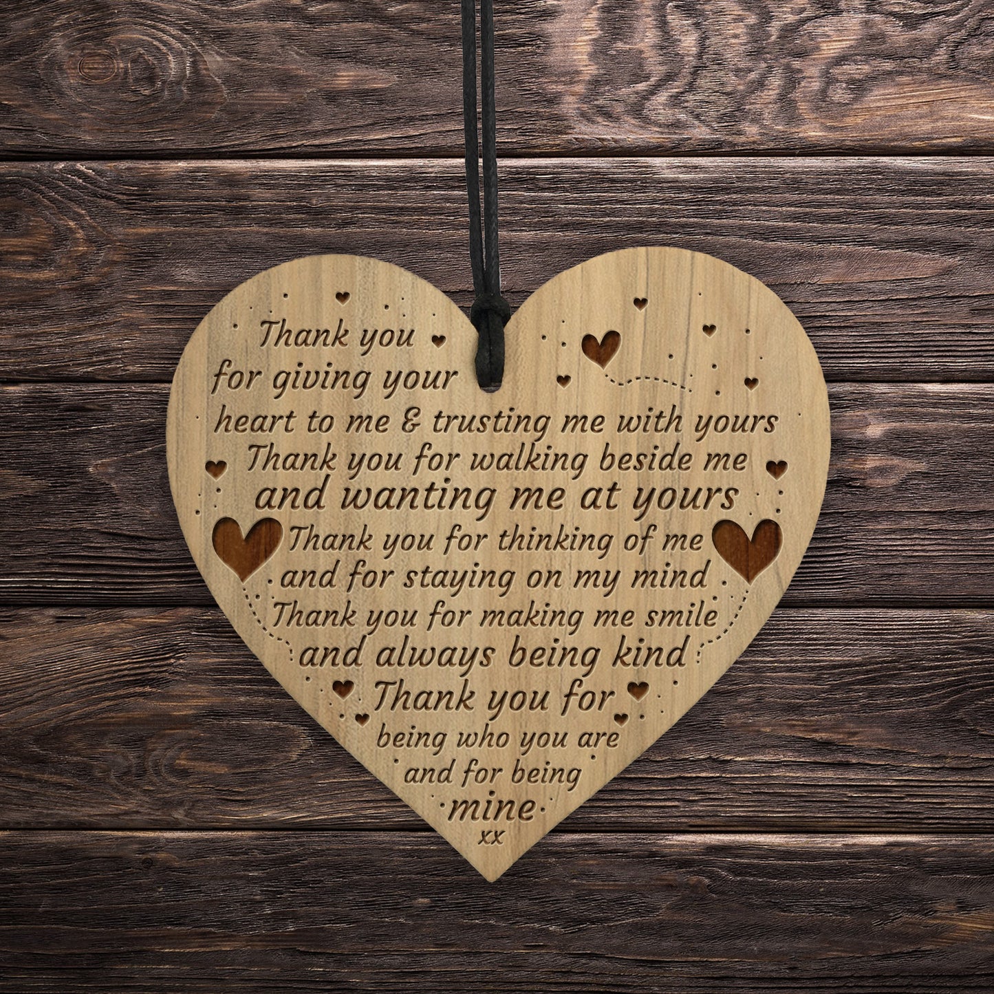 Boyfriend Girlfriend Gift Poem Engraved Heart Husband Wife